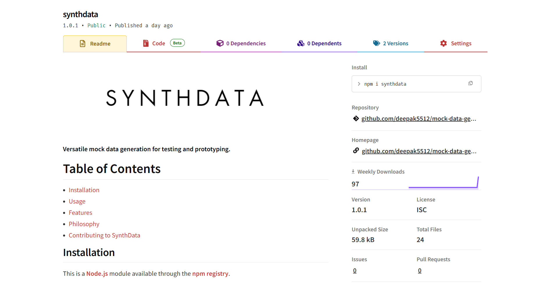 SynthData